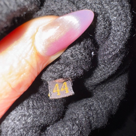 LORO PIANA 100% Cashmere Black Ribbed Turtleneck Sweater Authentic Size 44 VGUC - Picture 6 of 9